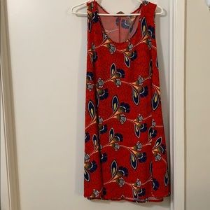 Red decorative dress